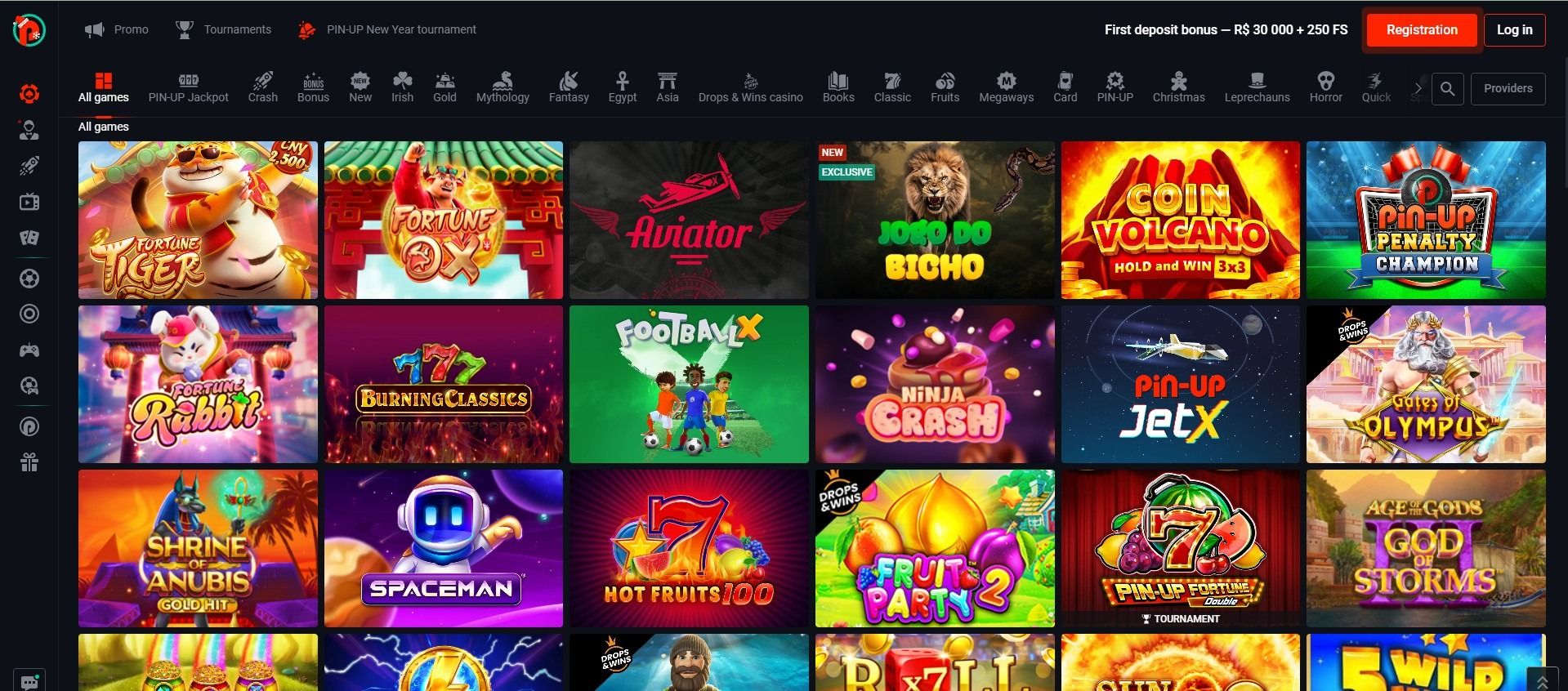 Какие игры предлагает казино Pin up казино?